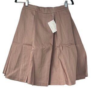 NWT Zaikamoya girls pink pleated aline skirt size 14